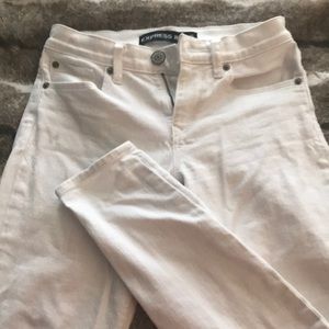Express white skinny jeans